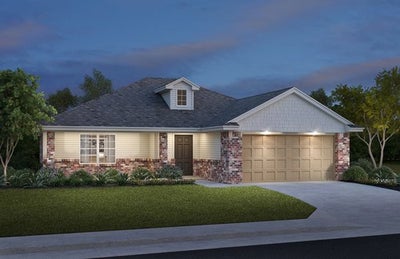 Elevation C. Abingdon Select Home with 3 Bedrooms