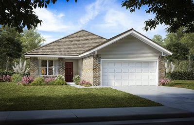 Elevation B. Ashton Select Home with 3 Bedrooms